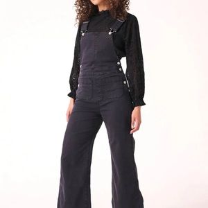 Rolla’s Sailor Overalls in Washed Black (M)